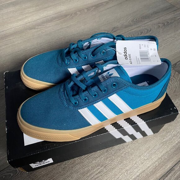 Adidas Blue/White Adiease Sneakers size 8.5 - Picture 1 of 5